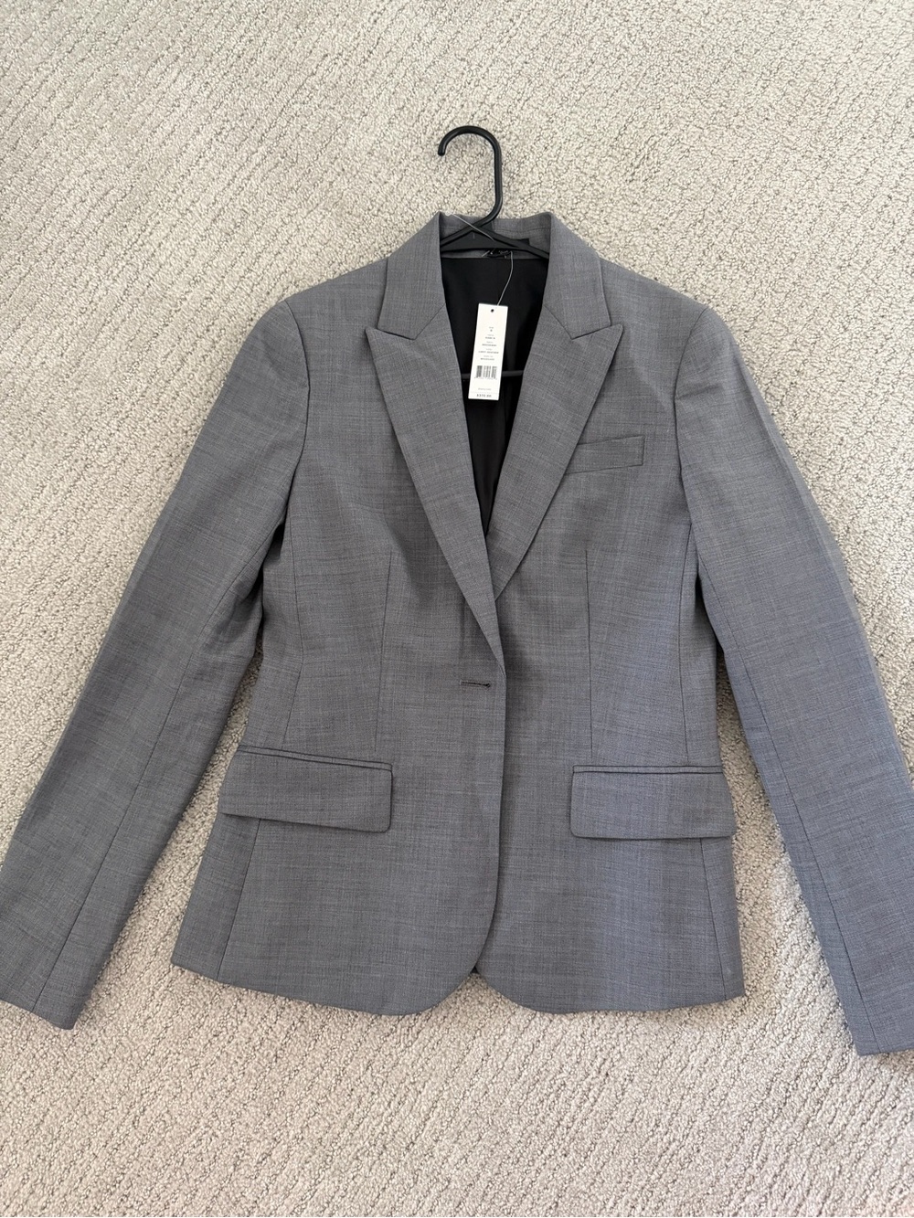 Theory Women's Tailored Gray Blazer